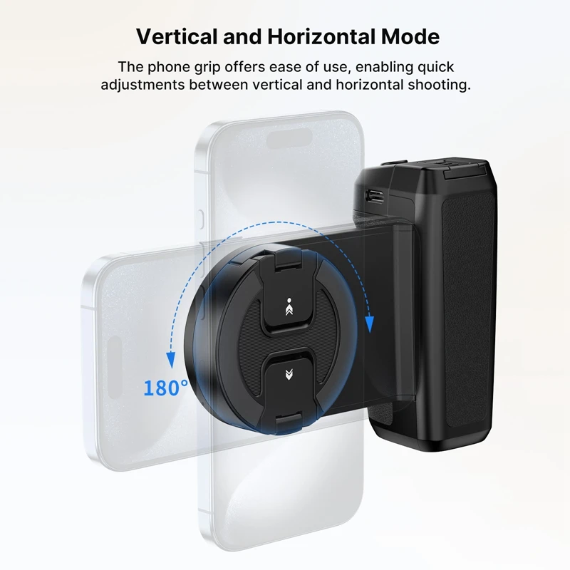 Ulanzi MA35 Phone Camera Grip Handle MagSafe Bluetooth Shutter Smartphone Selfie Stablizer Vertical Horizontal Shooting