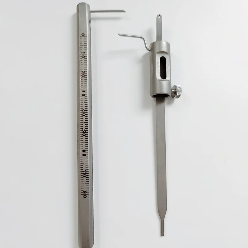 

Stainless Steel Dental Implant Pen-Type Caliper Depth Gauge Vertical Positioning Measuring Ruler for Oral Surgery