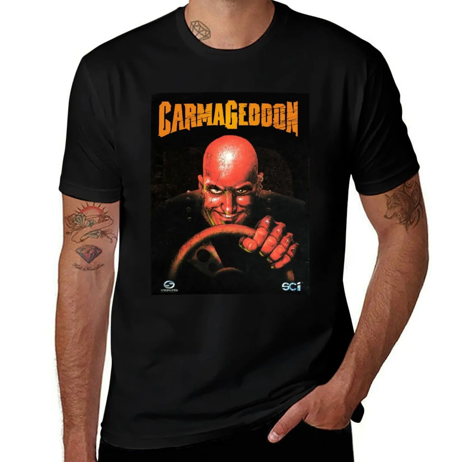 Carmageddon T-Shirt basketball graphic tees boys animal print plain quick-drying Men's t shirts