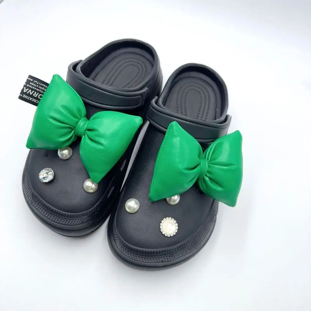 Bow Shoes Charms Cute All-match Candy Colors Detachable Shoes Chain Decor DIY Shoes Buckle Decorations Woman Kids