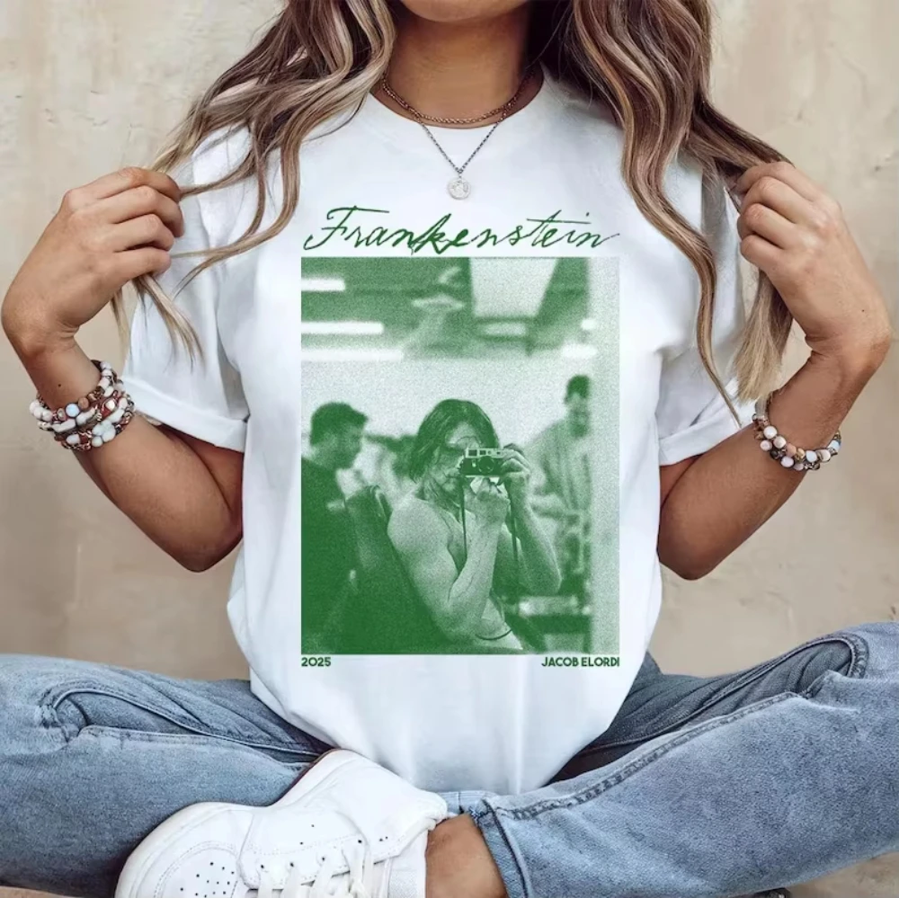 Women's Frankenstein T-shirt Elizabeth and the Monster Pure Love Horror Gothic Film Theme. Unisex All-Season Pure Cotton T-shirt