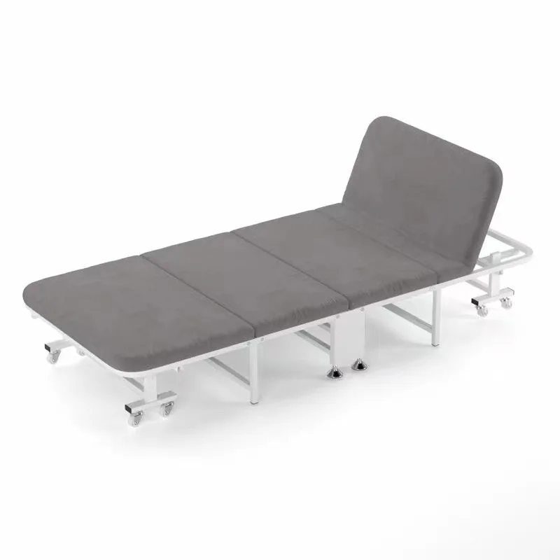 

Portable Single Home Office Nap Four Fold Simple Bed Hospital Attendant Folding Bed