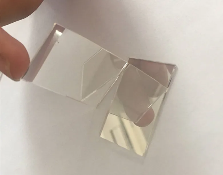 Divisor de feixe 50/50 80/20 45 graus semi-reflexivo divisor de feixe plano 36*25*1.1mm