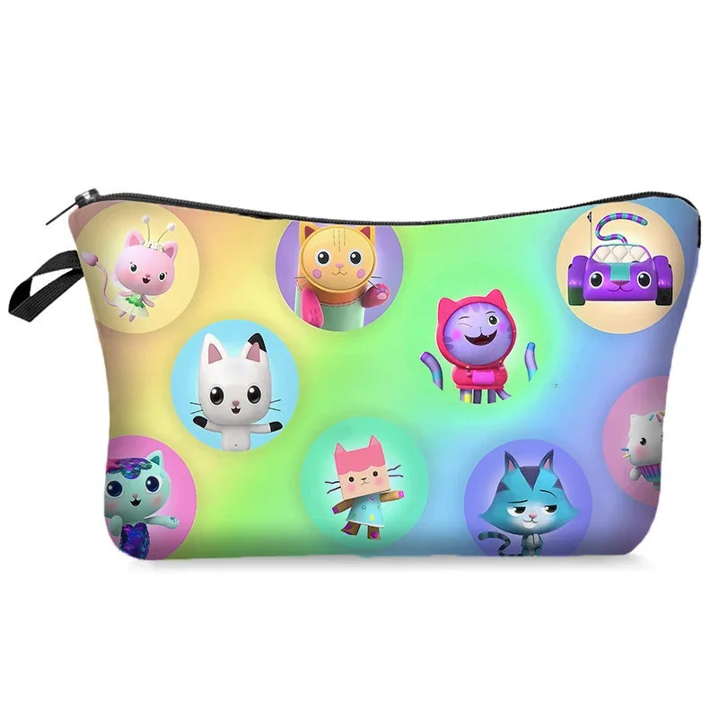 Gabby Dollhouse Storage Bags Cartoon Anime Kawaii convenienti borse per il trucco di grande capacità borsa per cosmetici di moda regalo di natale di