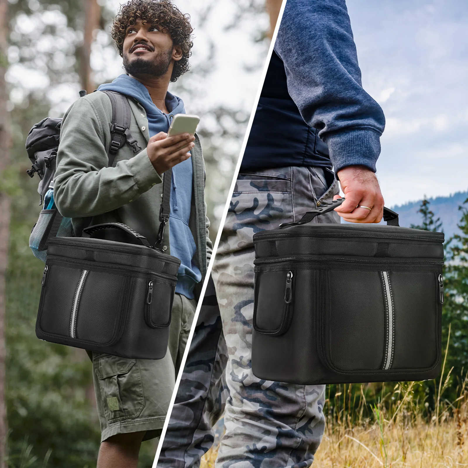 Storage Carrying Case for Solar Generator EB3A 268Wh LiFePO4 Travel Carrying Case Waterproof with Handles and Detachable Straps