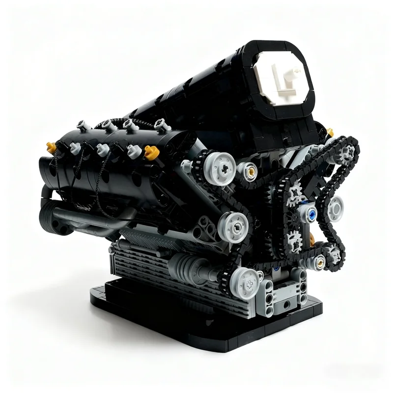 1265pcs MOC Hybride Motor Geïnspireerd Technisch Model Bouwstenen Architectuur Kerstcadeaus Speelgoed Idee Baksteen Onderwijs Kinderen