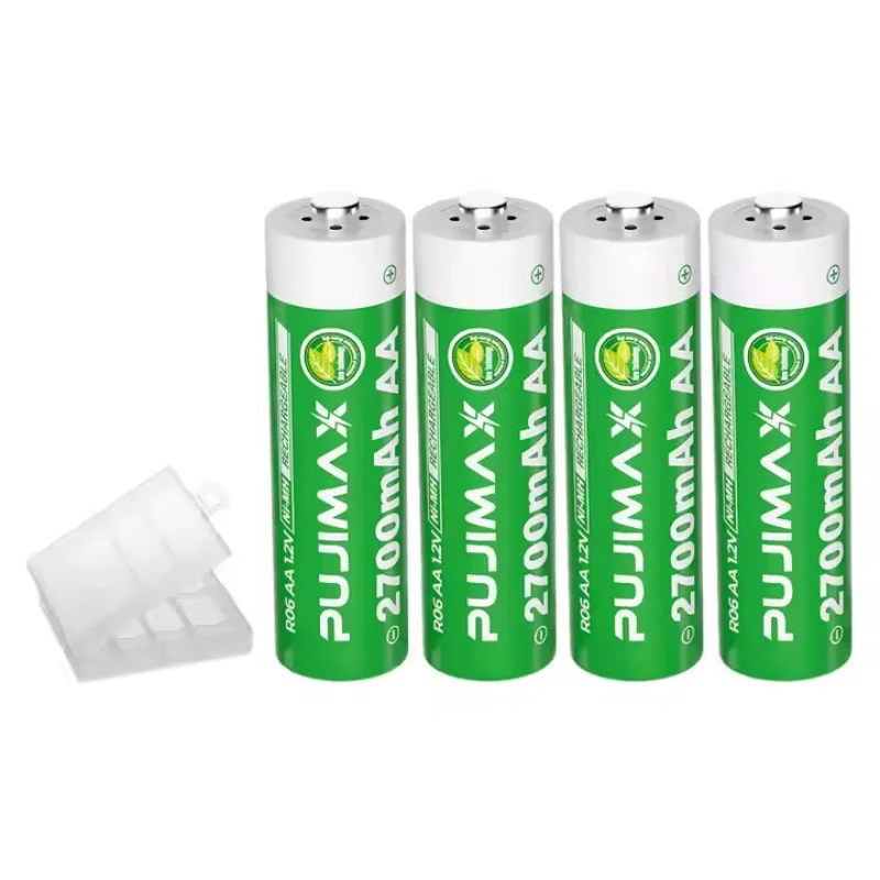 

PUJIMAX Best Price 1.2V Ni-Mh AA 2700mAh R06 Rechargeable battery For Temperature Gun Remote Control Mouse Toy batteries Camera