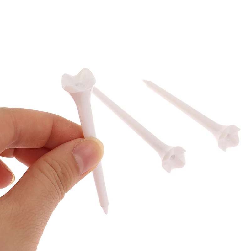 

[S]10pcs 70mm 83mm Length Professional Tee Plastic Golf Tees 4 Claw Durable Plastic Golf Tees Golf Accessories For Golfers