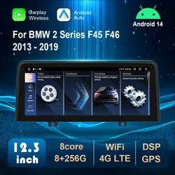 for BMW 2 Series F45 F46 2013 - 2019 NBT EVO System 4G WiFi DSP Stereo Android Auto Car Radio Video Player Carplay DSP Stereo
