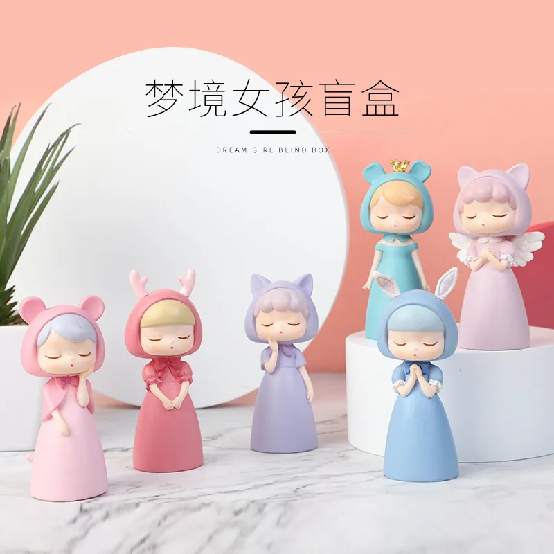 

Dream Girl Resin Series Blind Box Creative Cartoon Charming Handheld Anime Figures Collectible Desktop Decoration Surprise Toys