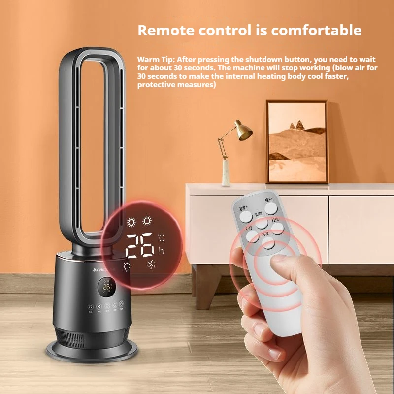 Grzejnik powietrza Zhigao Leaveless, energooszczędny grzejnik do całego domu, mały nawilżacz powietrza, grzejnik elektryczny dla niemowląt.