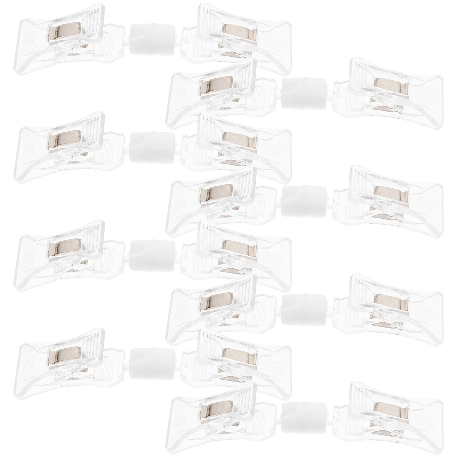 

Набор из 8 прозрачных поворотных держателей для ценников и рекламных табличек для витрин магазинов и демонстрации товаров