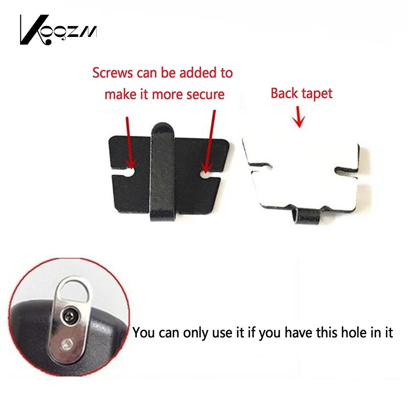 Clip Hook para microfone Speaker Belt, Hand Radio Holder, Ganchos convenientes para Stick to Car