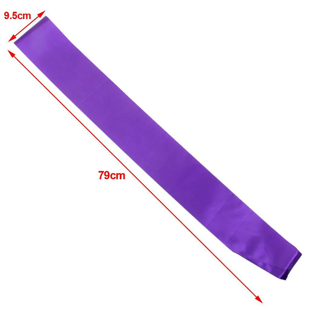 6Pcs DIY Blank Sash Plain Satin Etiquette Bands for Hen Nights Birthday Baby Shower Add Trims Be Creative Purple