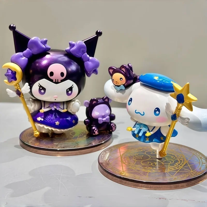 

Sanrio Blind Box Starry Night Party Wizard Series Kawaii Collectible Mystery Box Kuromi Hello Kitty Big Ear Dog Anime Figure