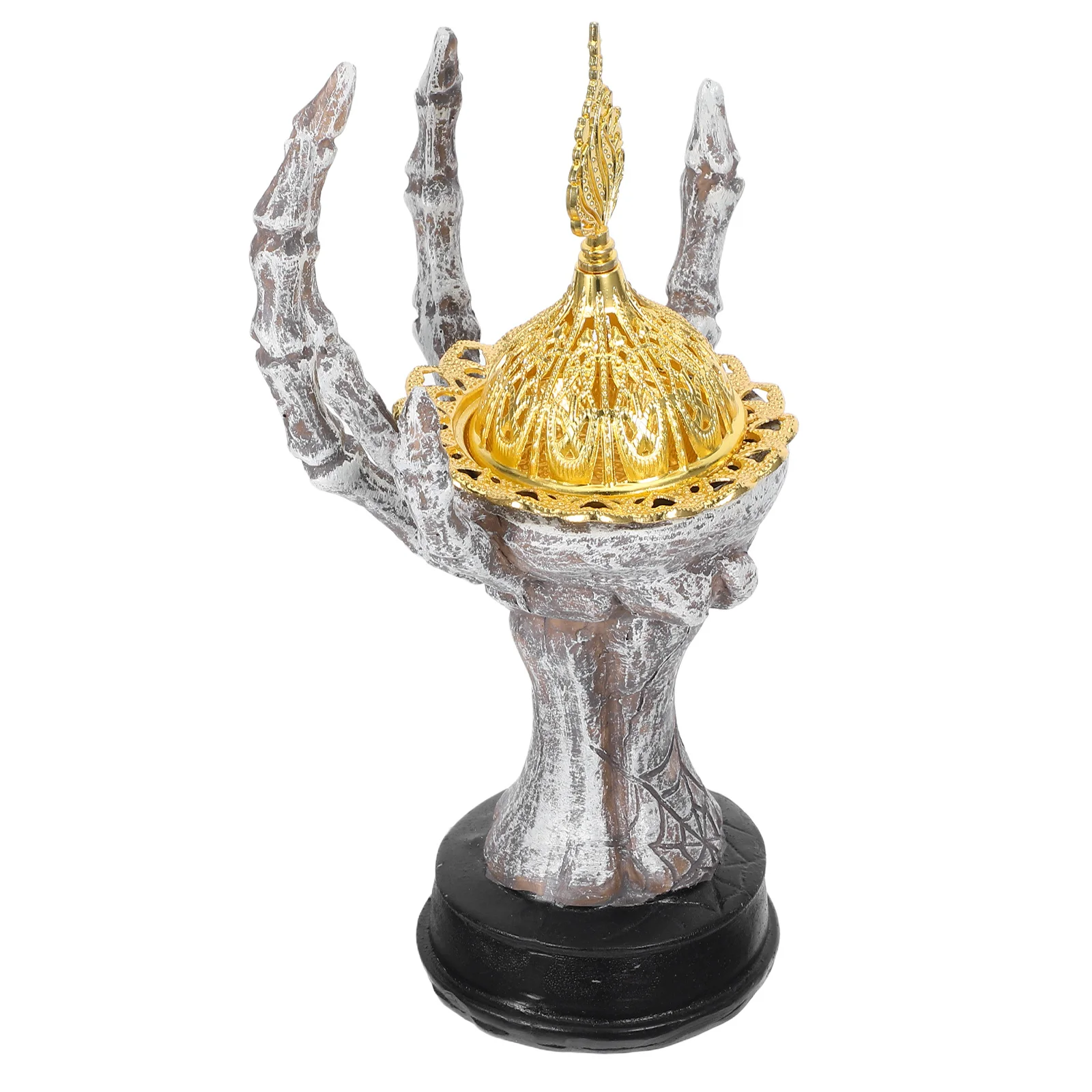 

Crafts Ghost Claw Incense Burner Office Halloween Decor Resin Bedroom Aromatherapy