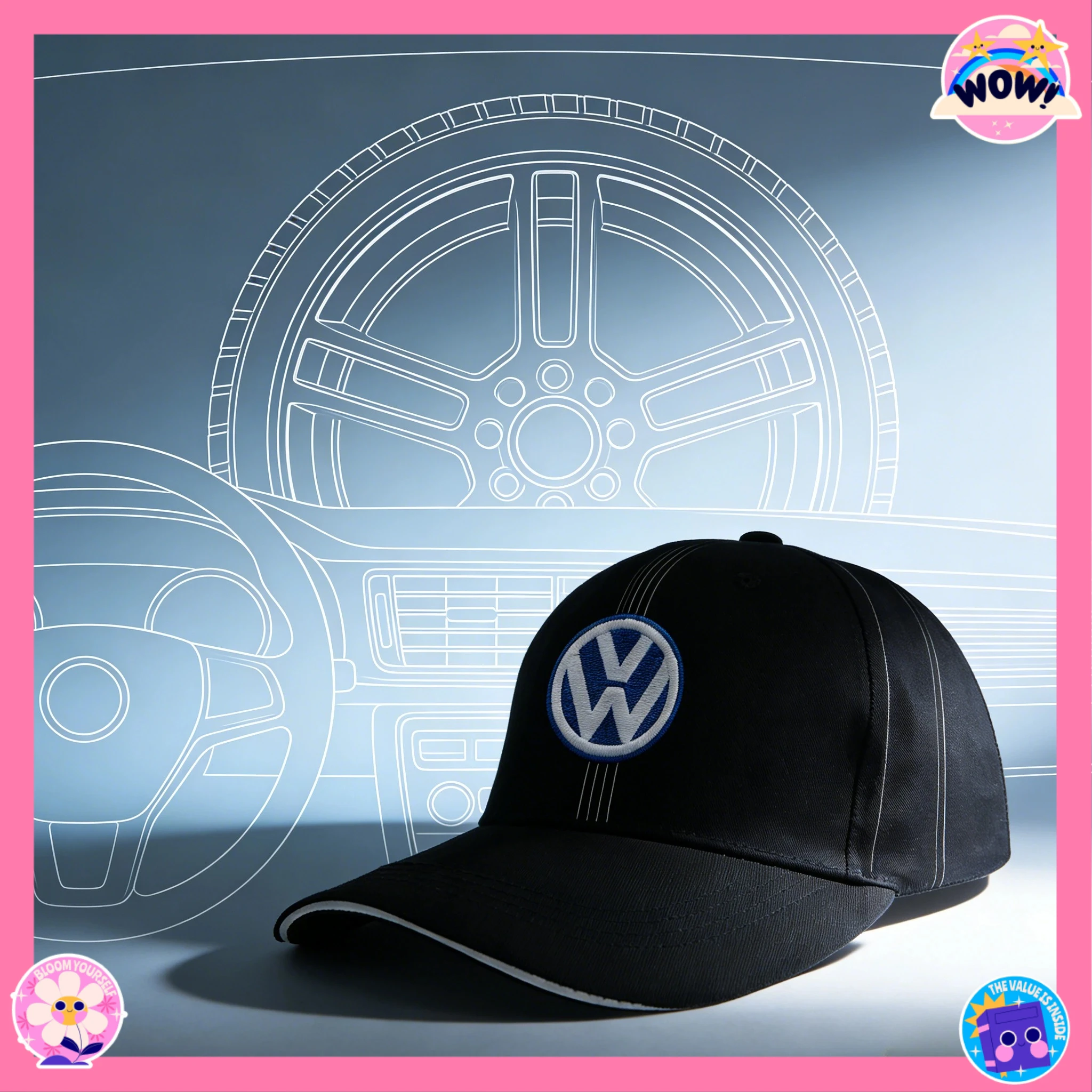 

Leather Mesh Hat super For Volkswagen VW Golf Polo Jetta Fashion Snapback Trucker Outdoor Sport Running Adjustable Baseball Cap