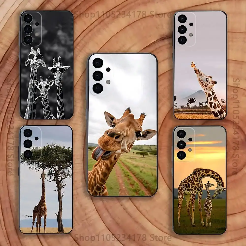 

Giraffes Cute Animal Phone Case for Samsung S24 S22 S25 Ultra S9 S20 FE S23 Plus S10 S21 Shockproof Funda Cover