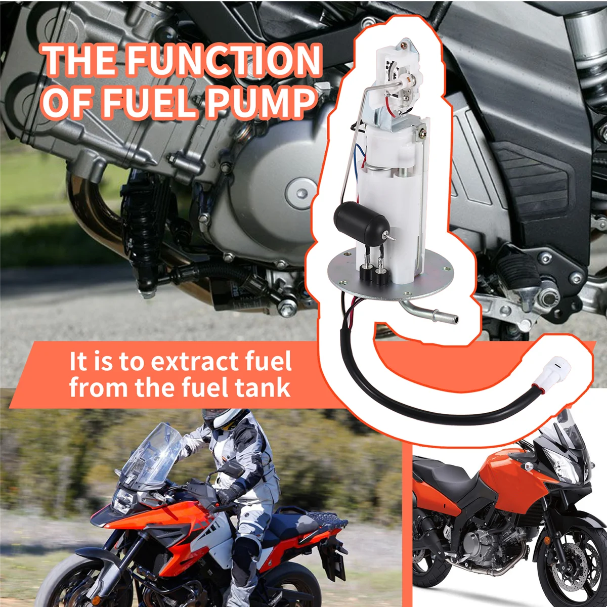 

# Нагнетатель 33I, топливный насос в сборе для Suzuki DL 650 VSTORM 15100-27G00 UC-T35SU52, пластик + металл