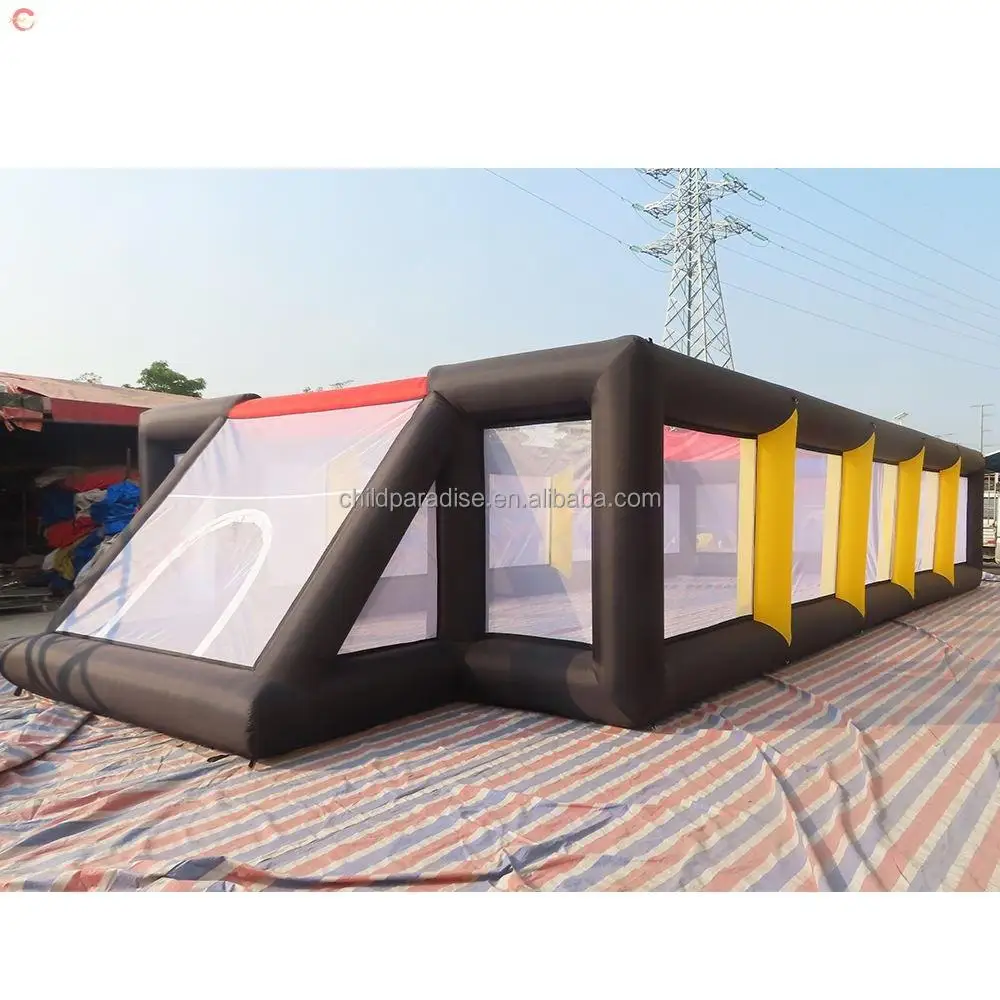 広州工場直販 商業用屋外インフレータブルサッカー場 エアシール式ソープウォーターサッカーアリーナ サッカーピッチ