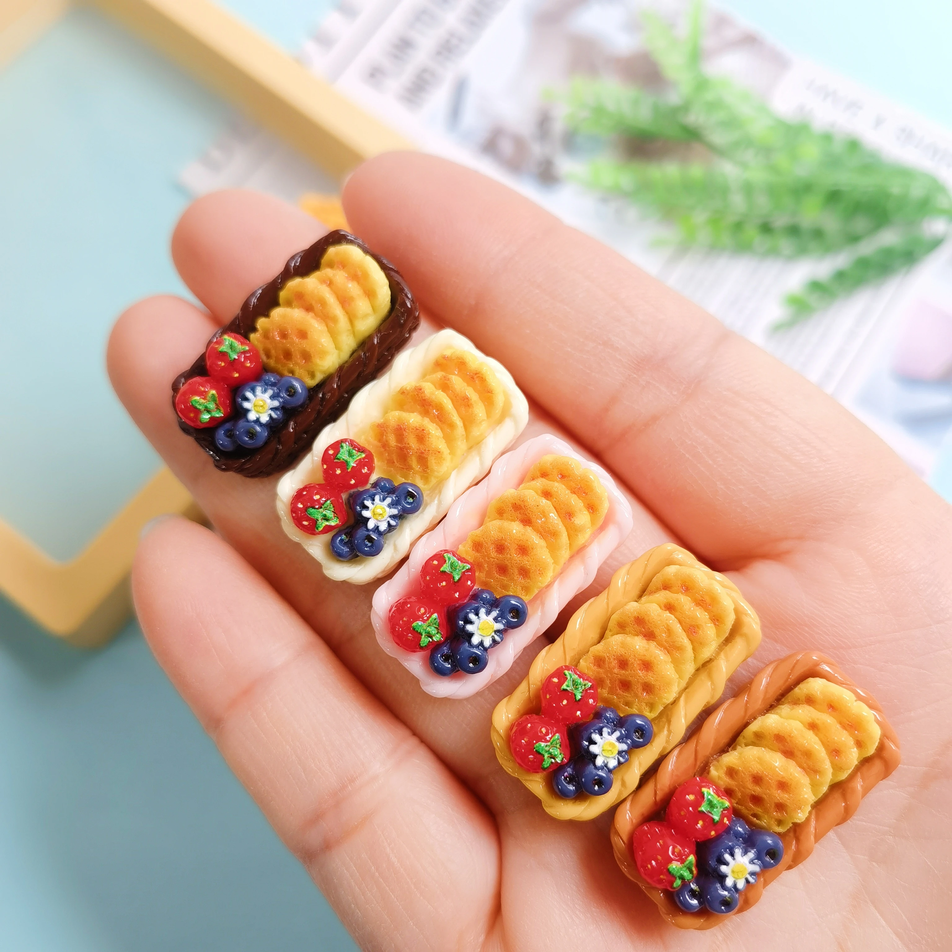 Phone Accessories Doll - New Fruit Biscuits Basket Resin Cabochon