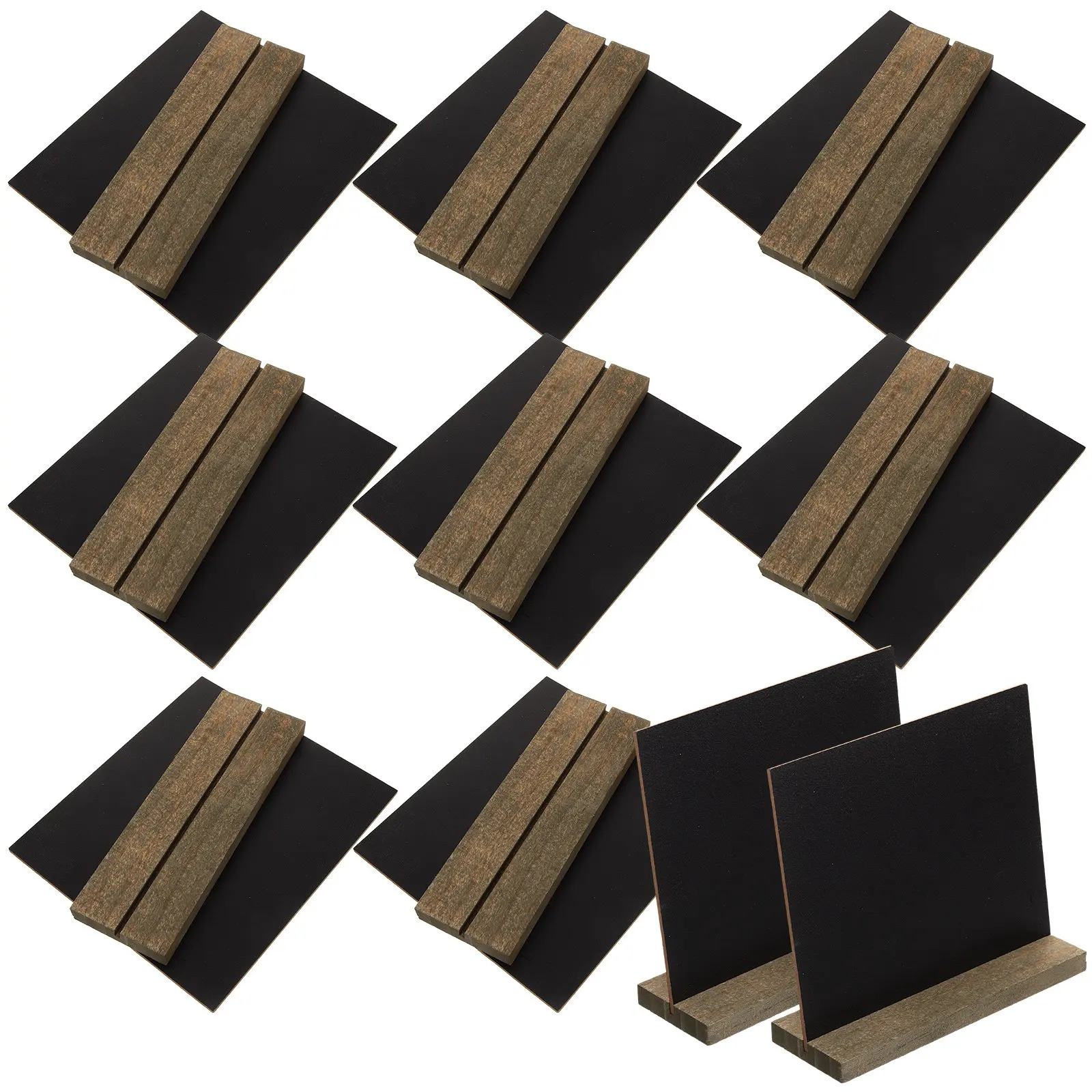 

10Pcs Wooden Mini Chalkboards Retro DIY Memo Boards for Home School Cafe Bar Decorative Message Board Creative Room Ornaments