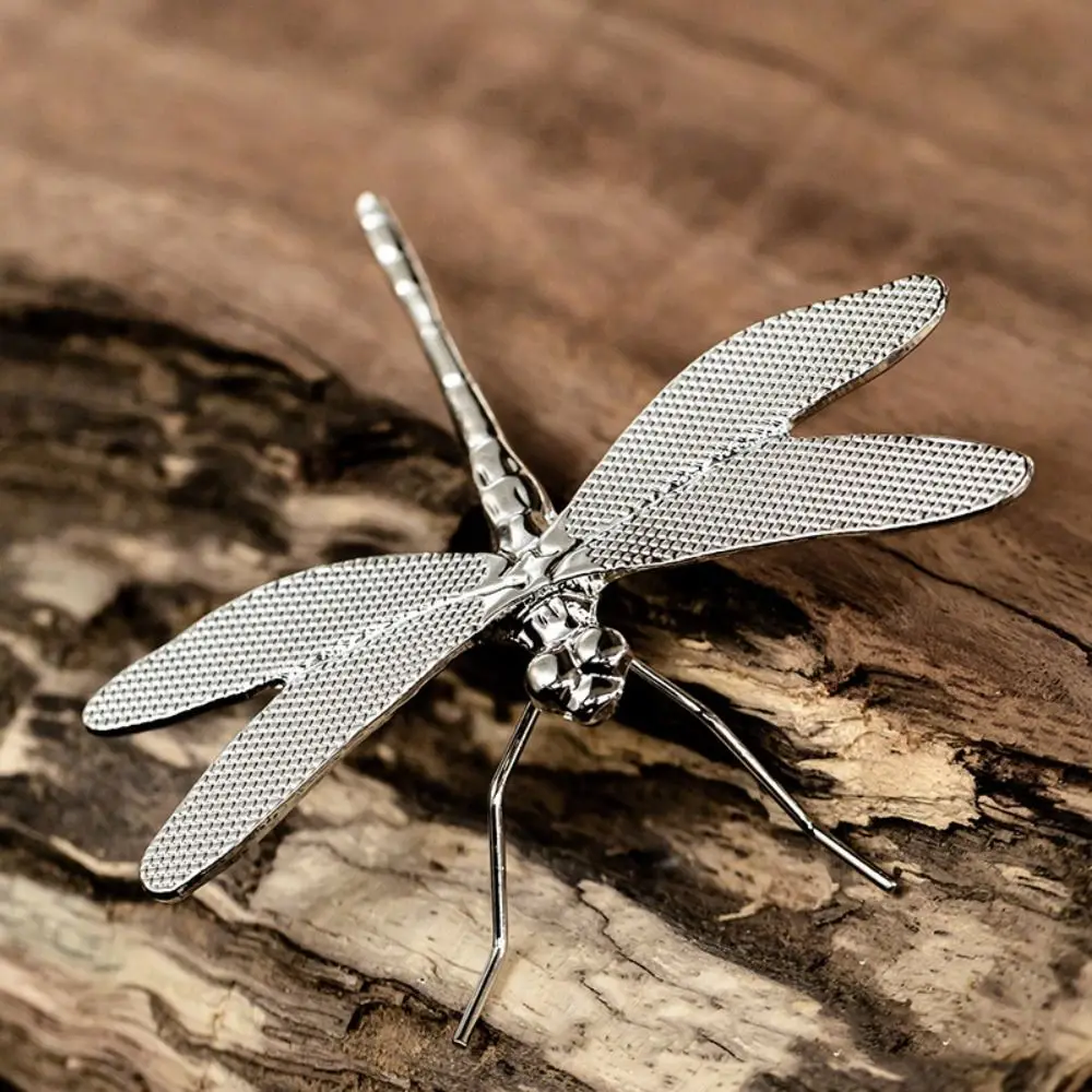 

Easy Use Small Dragonfly Ornament Dragonfly Six Feet Simulation Dragonfly 3D Metal Tea Pet Home Decor