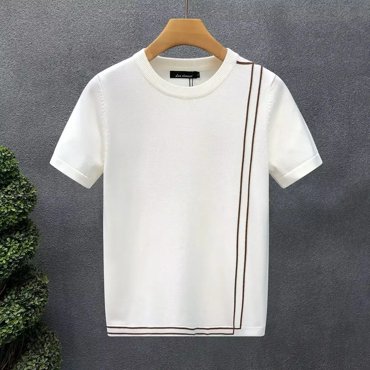 

Свитер мужской с коротким рукавом, легкий пуловер, уличная одежда, повседневная модная весенне-осенняя трендовая одежда