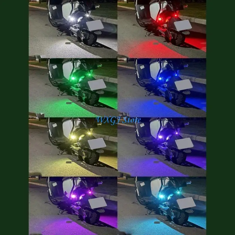 

37JE Motorcycle Led Light 7 Color LED Flashing Lamp For Car Bike Scooter Aircraft Flashing Turn Light