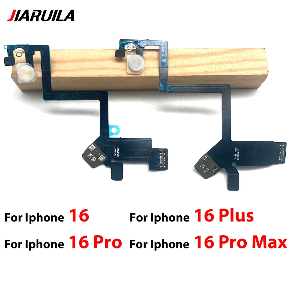 

10Pcs/Lot Top LED Flash Light Sensor Flex Cable For Iphone 16 Plus 16 16 Pro Max Proximity Distance Ambient Parts