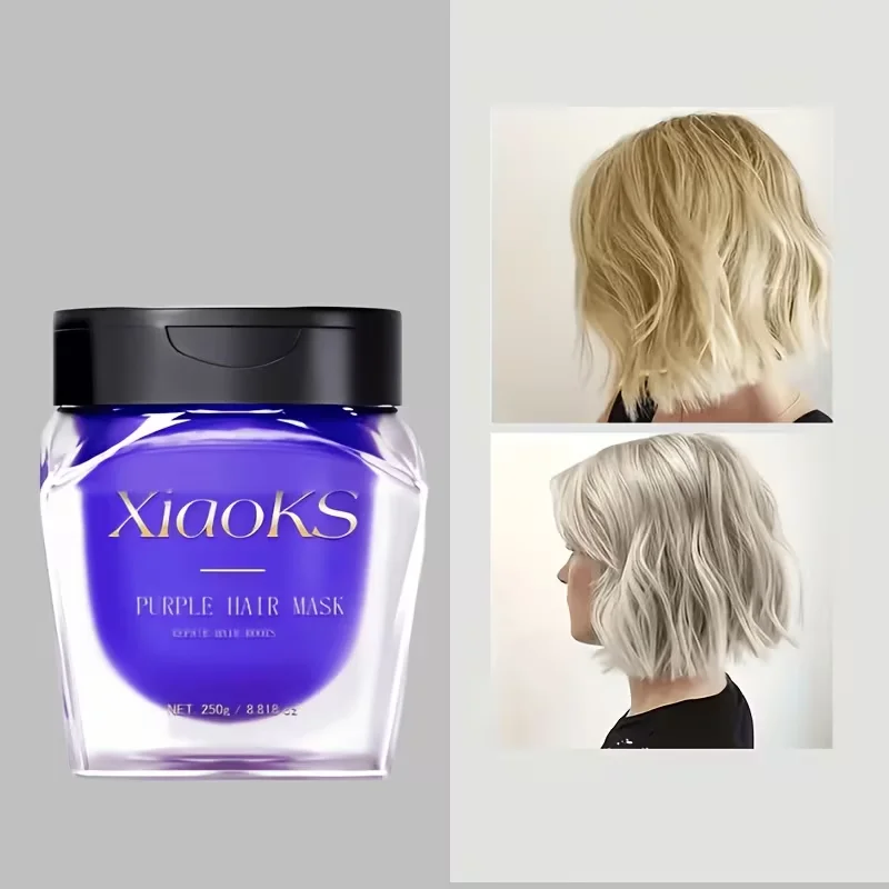 Keratin Infused Purple Hair Mask for Blonde Hair