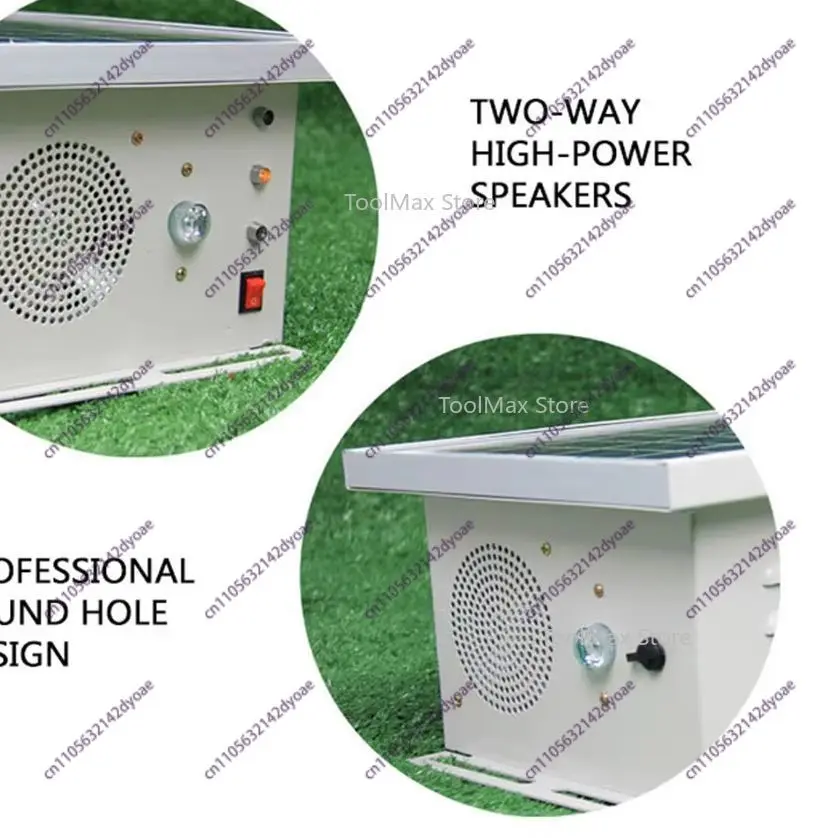 Ultrasonic Electronic Repeller Pest Animal Expel Birds Analog Alarm Sound Intelligent Rodent Repeller for Orchard fish pond