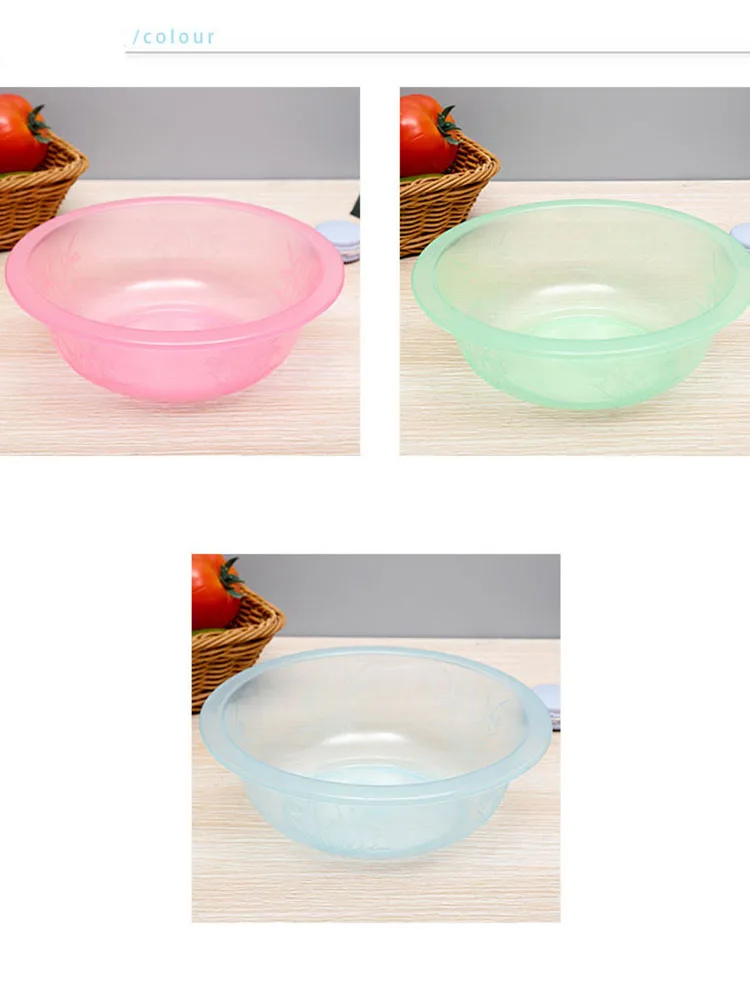 Colorful Plastic Small Fruit Storage Basin, Circular Storage Basin, Strawberry Mini Washbasin