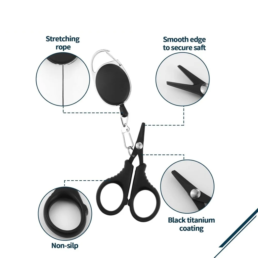 Stainless Steel Fishing Scissor Multifunctional Rust Resistant Fishing Line Scissor Specially Designed Fishing Accessories Tools