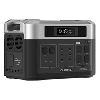 OUKITEL BP2000 Balcony Power Station, 2048Wh/640000mAh LiFePO4 Battery Solar Generator, 2200W AC Output, 2000W UPS, 1800W AC Cha