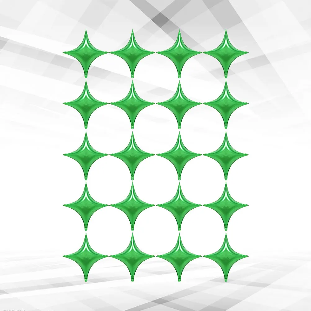 

20 Pcs Four-pointed Star Balloon Aluminum Foil Balloons for Party Decoration Wedding
