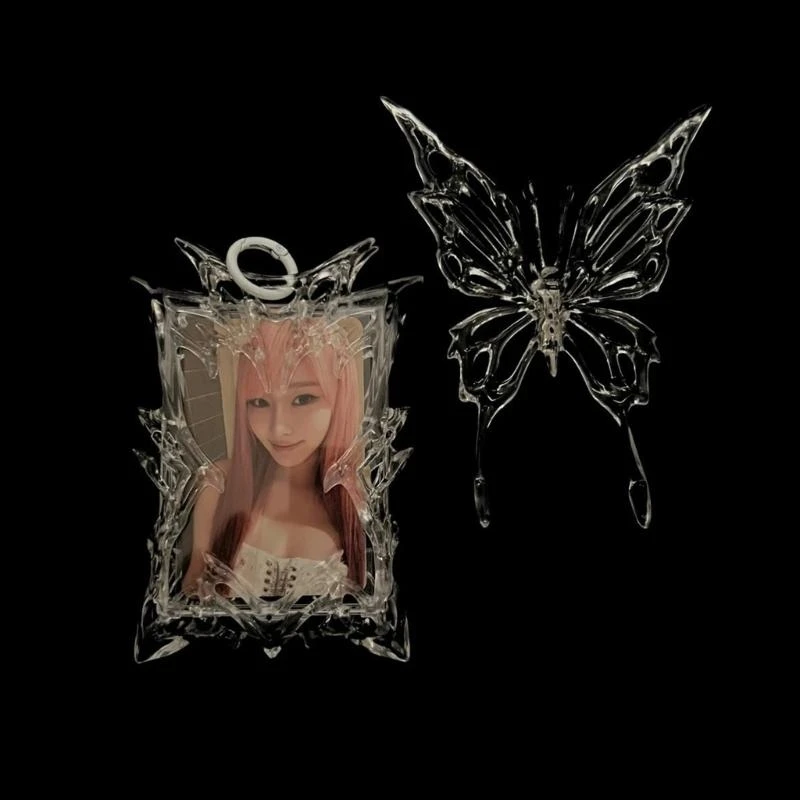 3D Butterfly Card Sleeve Photocard Solder para fã da KPOP