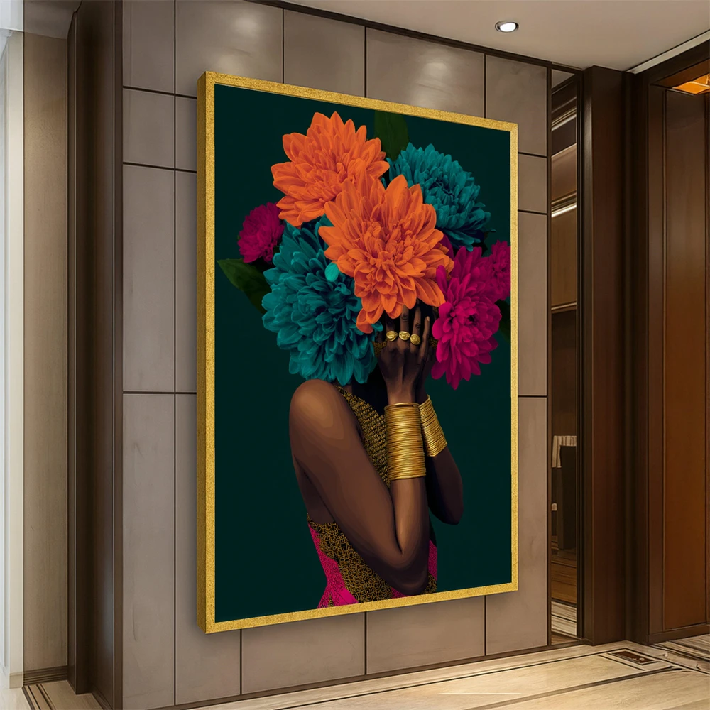 Vibrant Floral Headpiece Canva - Ethnic Modern Fashion 评论和价格
