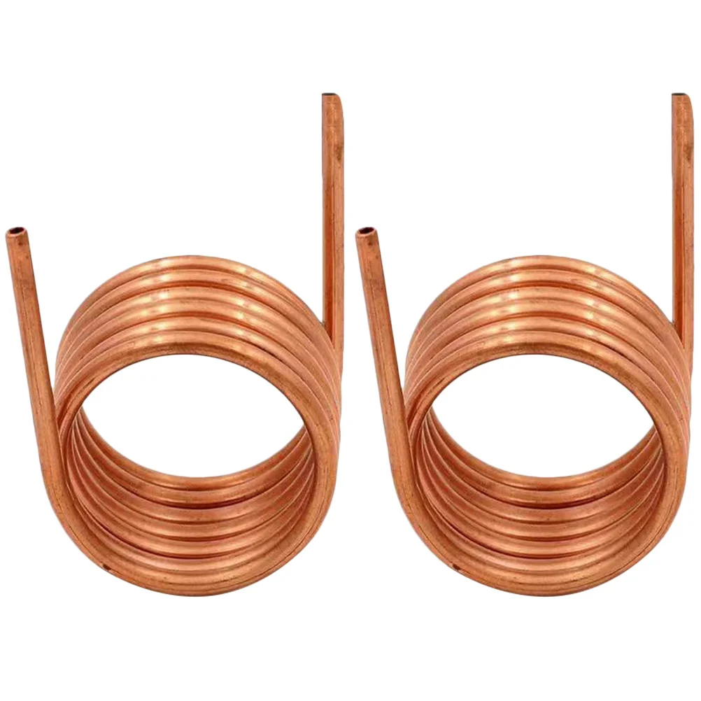 

2pcs 2M Copper Tubing Soft Coil Refrigeration Air Conditioner Tube Freezer Pipe Durability Strength MultiPurpose Thin Wall