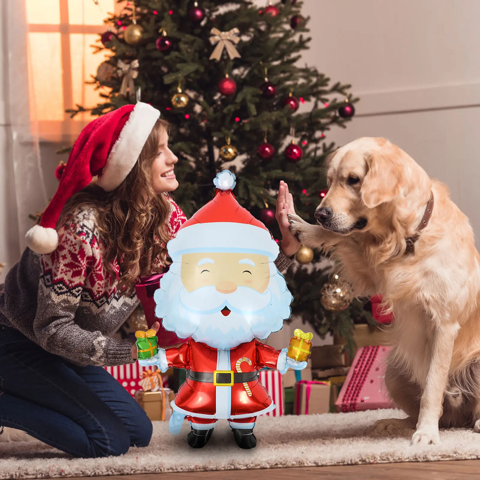 

5 Pcs Balloons Party Decor Holiday Inflatables Novelty Aluminum Film Foil Decorative