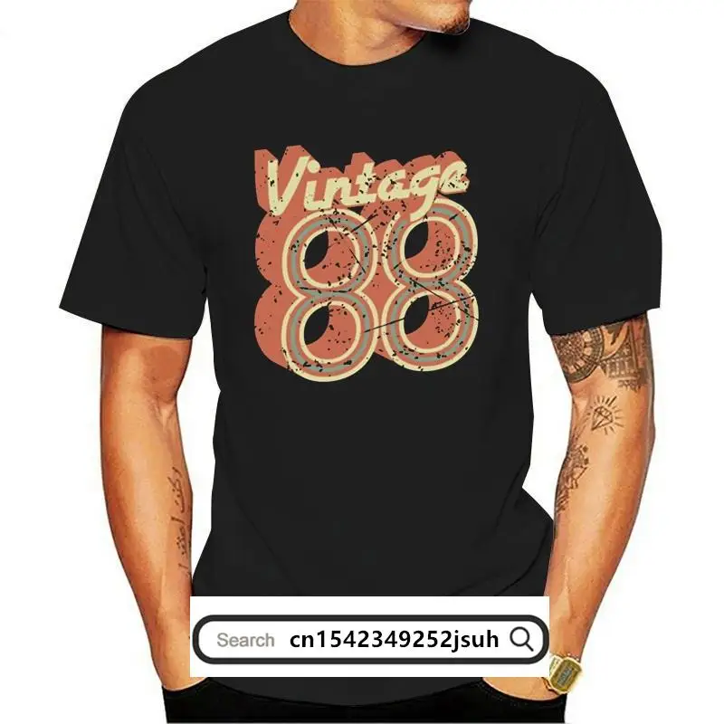 New Vintage Casual 30 Years Old Birthday Tee, 30 Yrs, Born In 1988 T-Shirt For Men Hipster Graphic Gray Awesome Men Tshirts