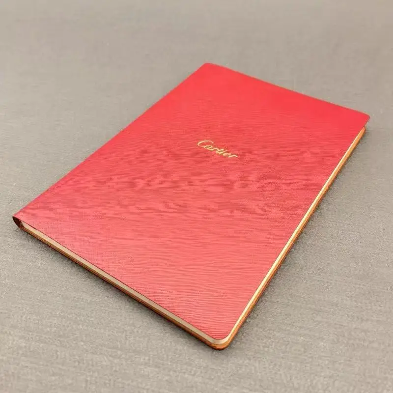 Premium Notebook Red Notepad A5 Book Blank Page Picture Book Leather Book