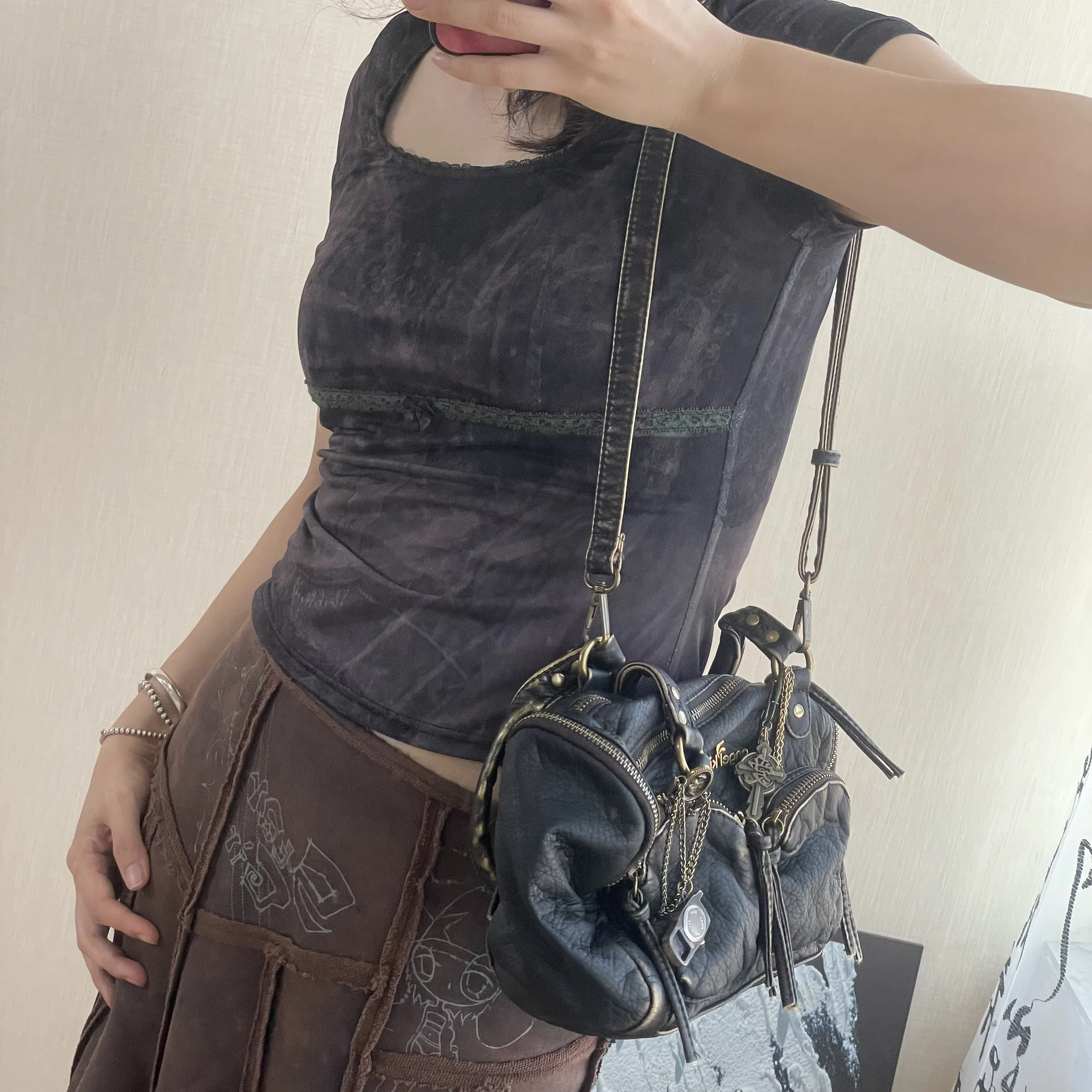 الأصلي مصمم العلامة التجارية الرجعية الساخن فتاة باليد الكتف Crossbody وسادة أكياس للنساء الساخن بيع