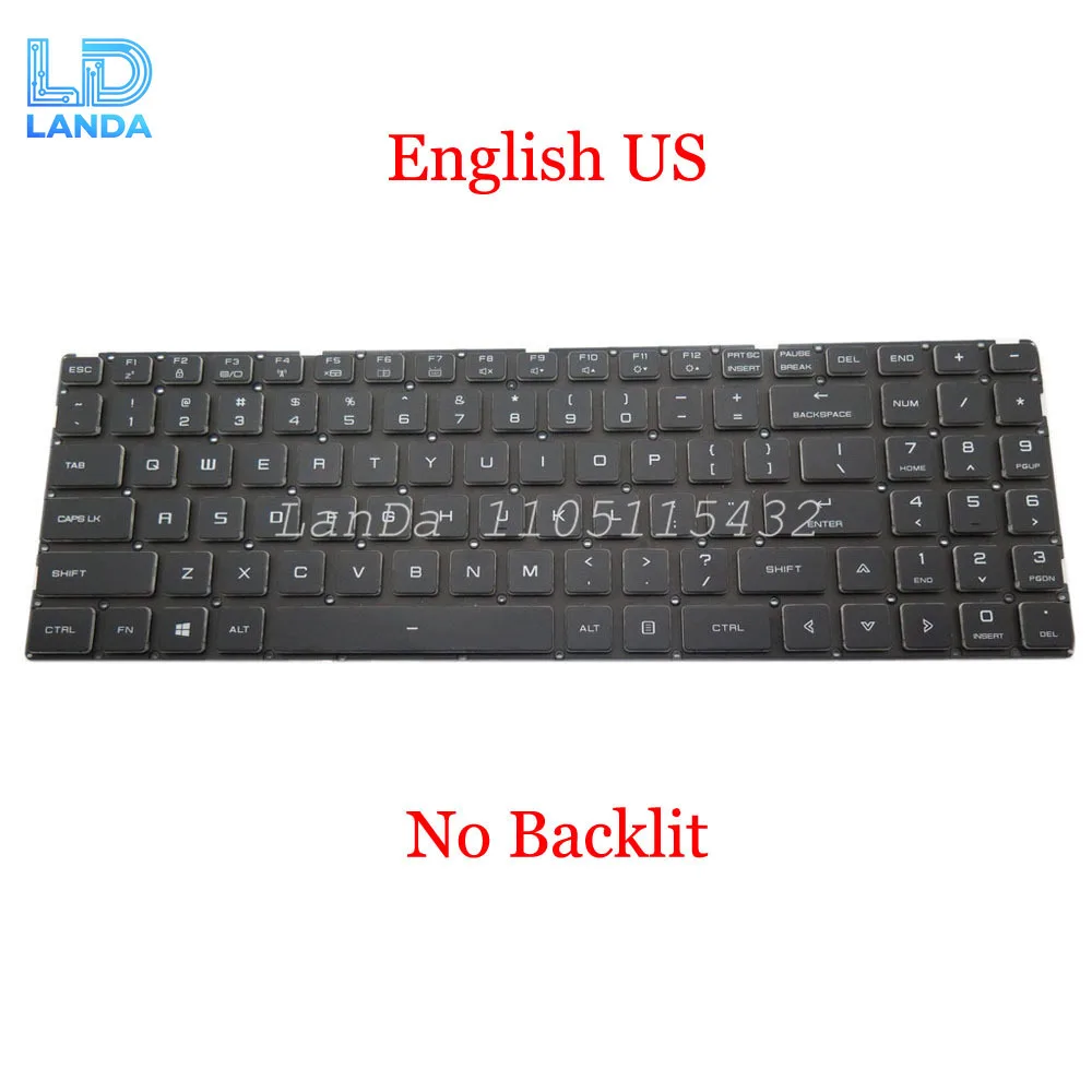 US Keyboard For AVELL A52 HYB / A52 MOB / A70 HYB / A70 BS / MOB / A72 / A62 LIV / Storm Two Black