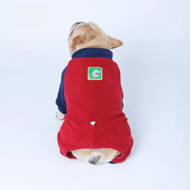 肥厚フリースペット犬服秋冬暖かい腹巻きコーギースタイル四足服犬ペットアパレルアクセサリー