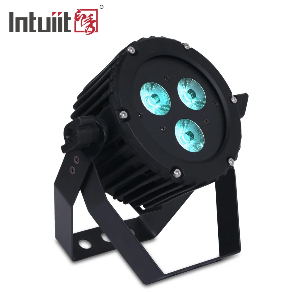 professional stage dj equipment lighting 3*10w rgbwa 5in1 full color led par can spotlights for dj stage light