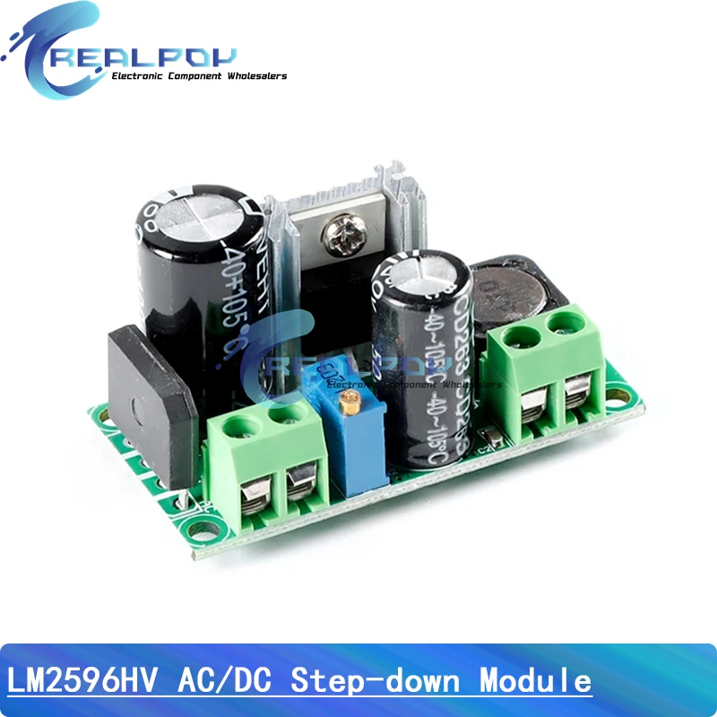 Moduł konwertera AC/DC na DC Buck Step Down LM2596HV 3v 3.3V 5V 6V 9V 12V 15V 24V DC 5V-50V Regulowany zasilacz Step-Down 3A