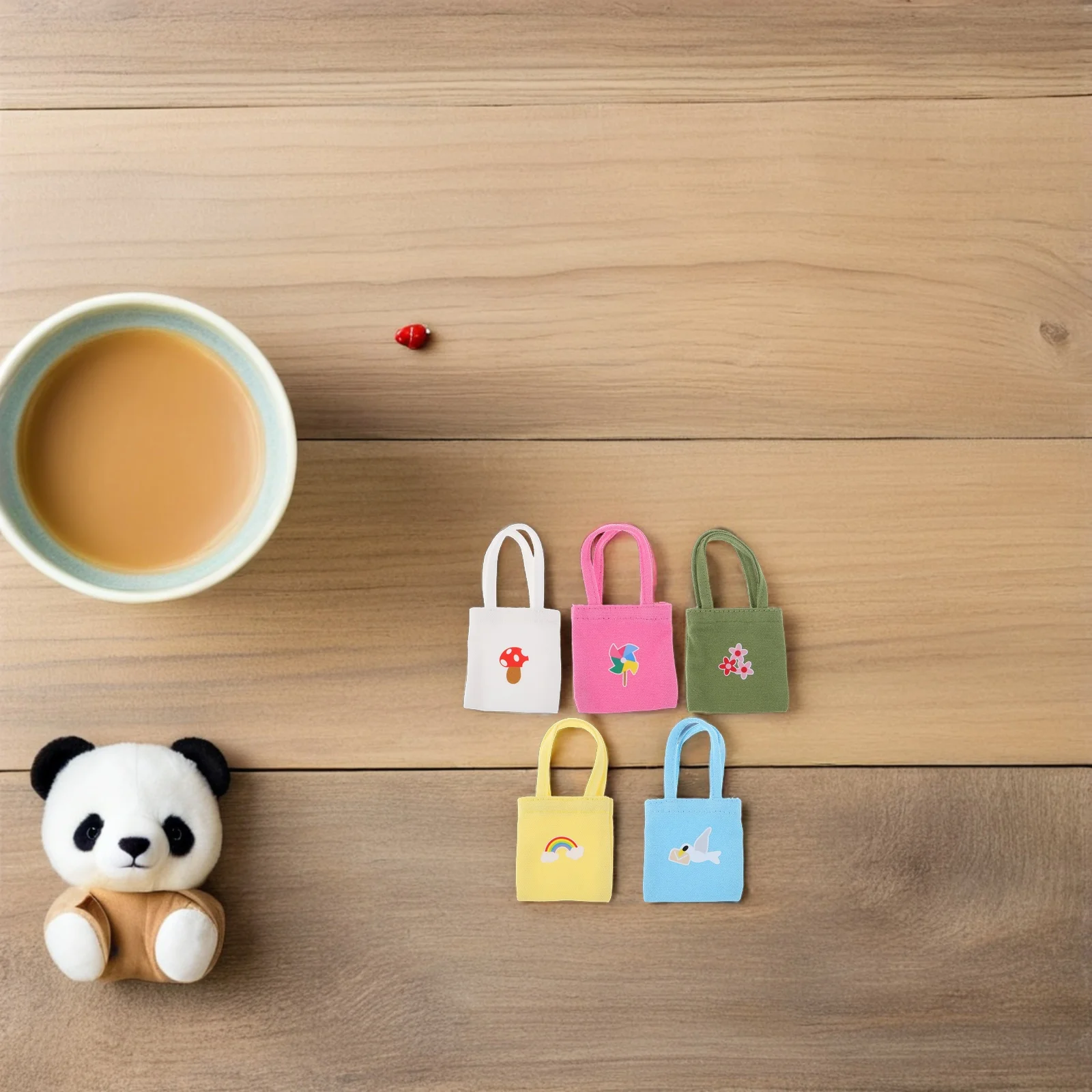 5 قطع من إكسسوارات حقيبة ماسنجر بيت الدمى وإكسسوارات الحقائب والملابس