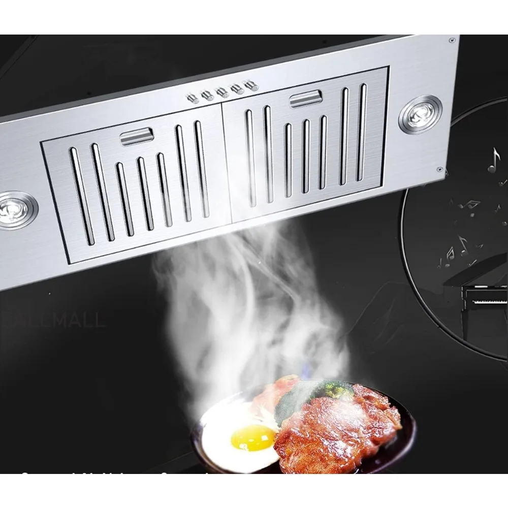 700 CFM Range Hood Insert, Ducted/Ductless Convertible Vent Hood Insert, Ultra-quiet Insert Range Hood, Hood Range Insert