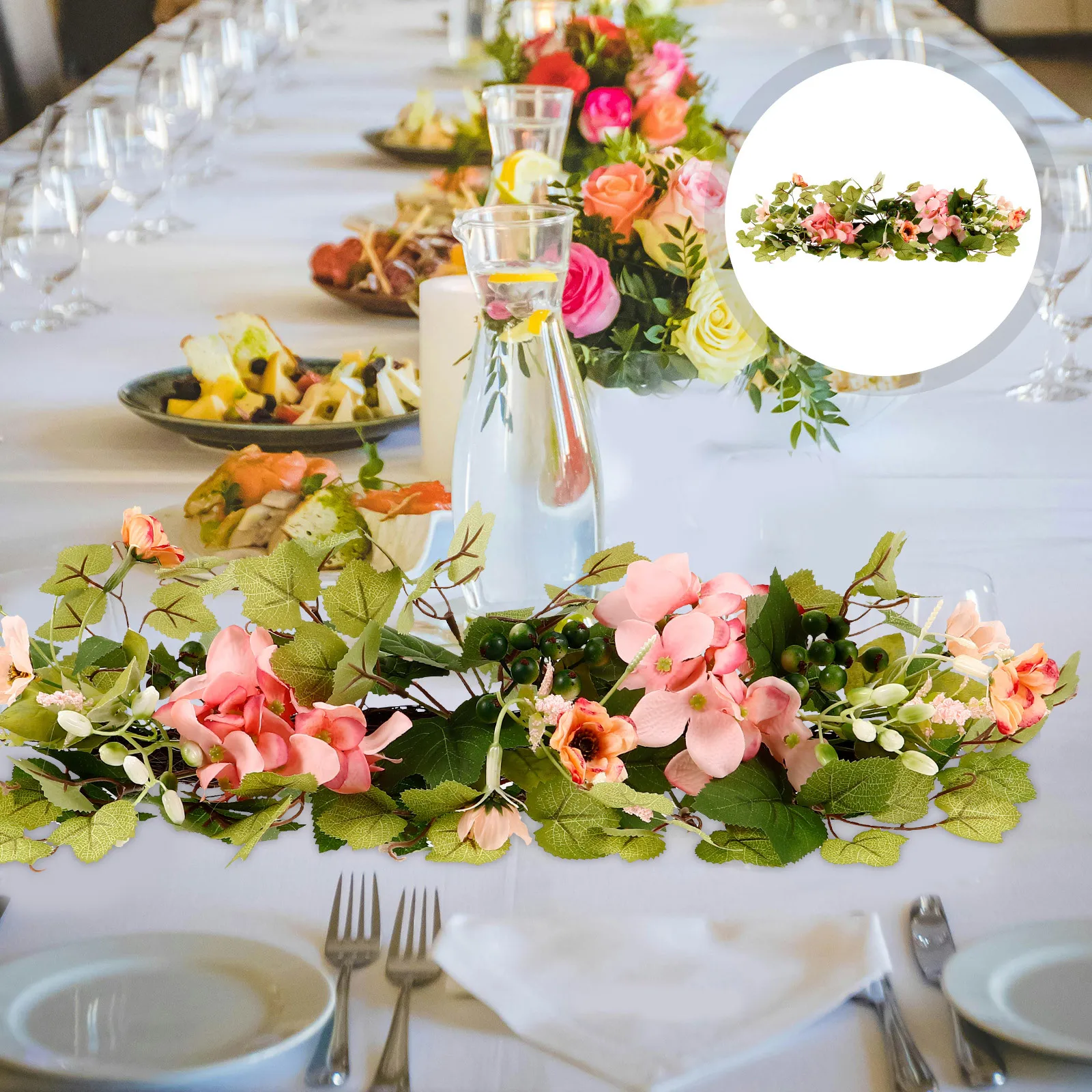 

Artificial Holder, Faux Arrangement For Wedding Home Party, Simulation Silk Flower Decor, Flower Wall Panel